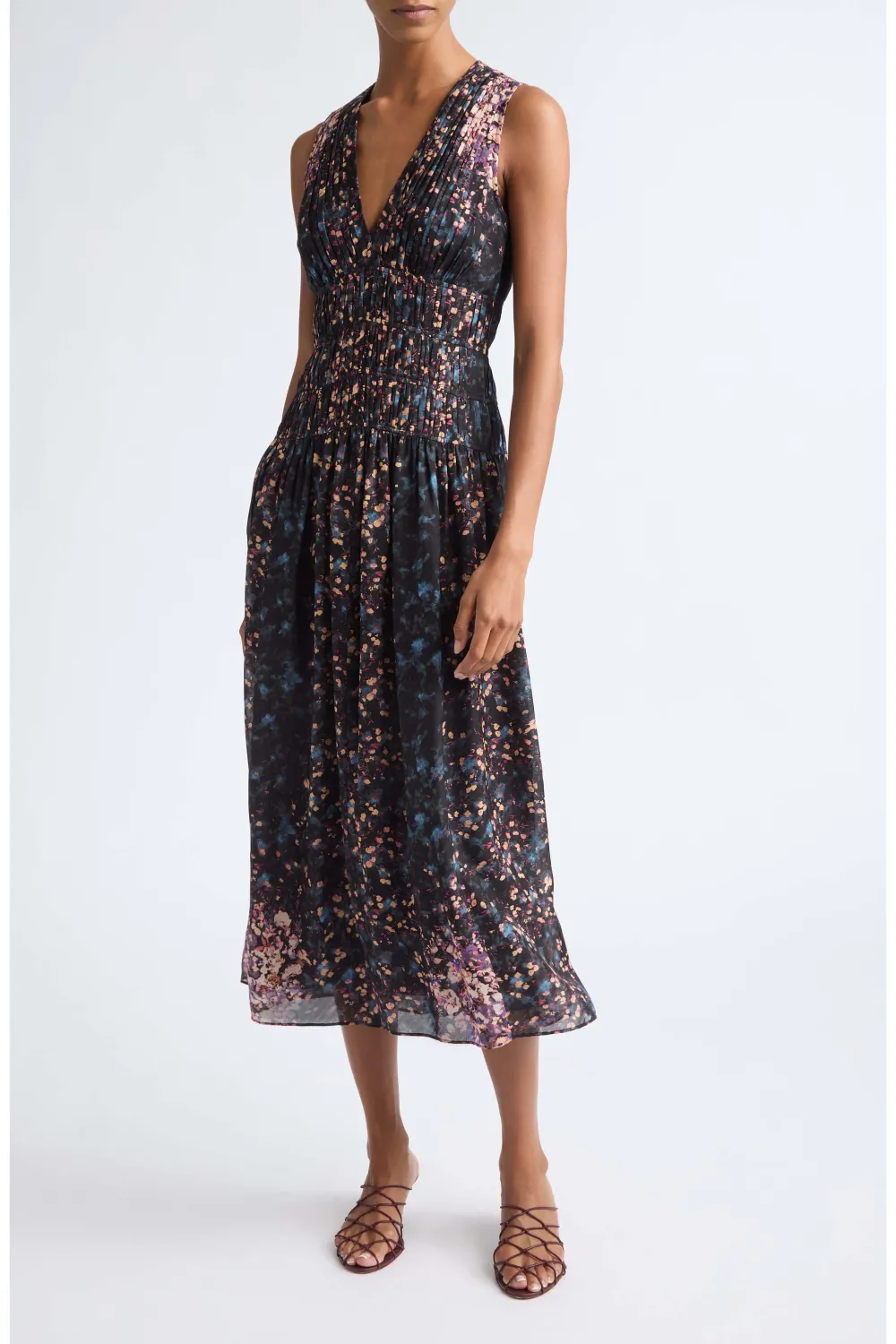 Ulla Johnson Sylvie SL Silk Dress ECLIPSE
