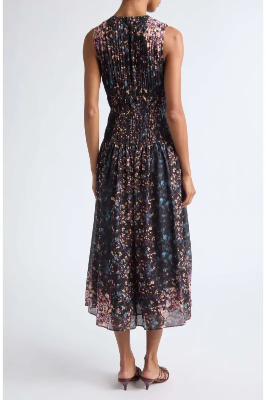 Ulla Johnson Sylvie SL Silk Dress ECLIPSE