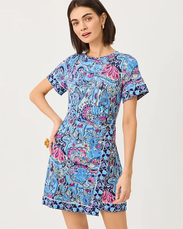 Lilly Pulitzer Izola Dress UPF 50+ Multi Paisley Parade Engineered Knit Dress