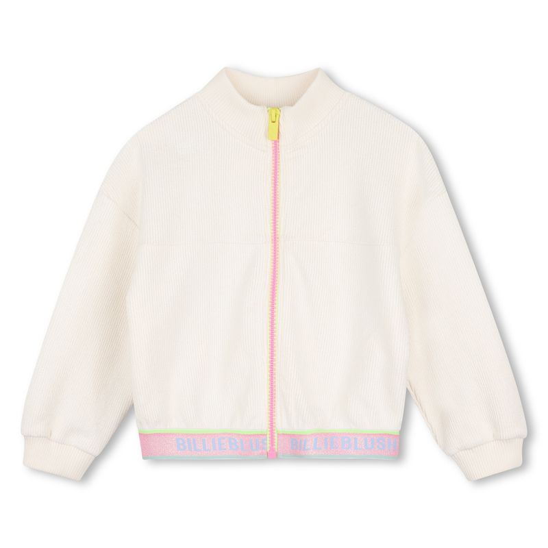 BILLIE BLUSH GIRLS CORDUROY ZIP UP SWEATSHIRT