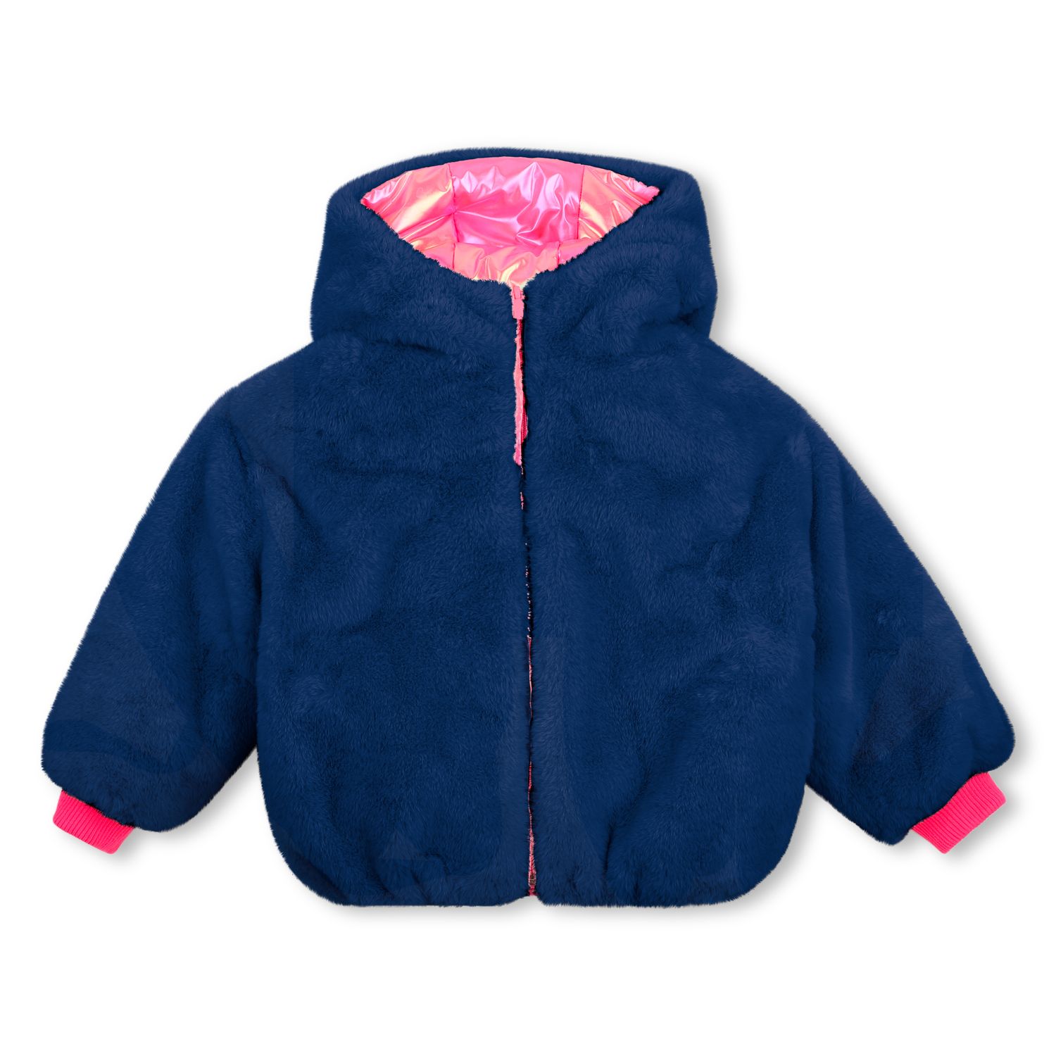 BILLIE BLUSH GIRLS REVERSIBLE FAUX FUR JACKET