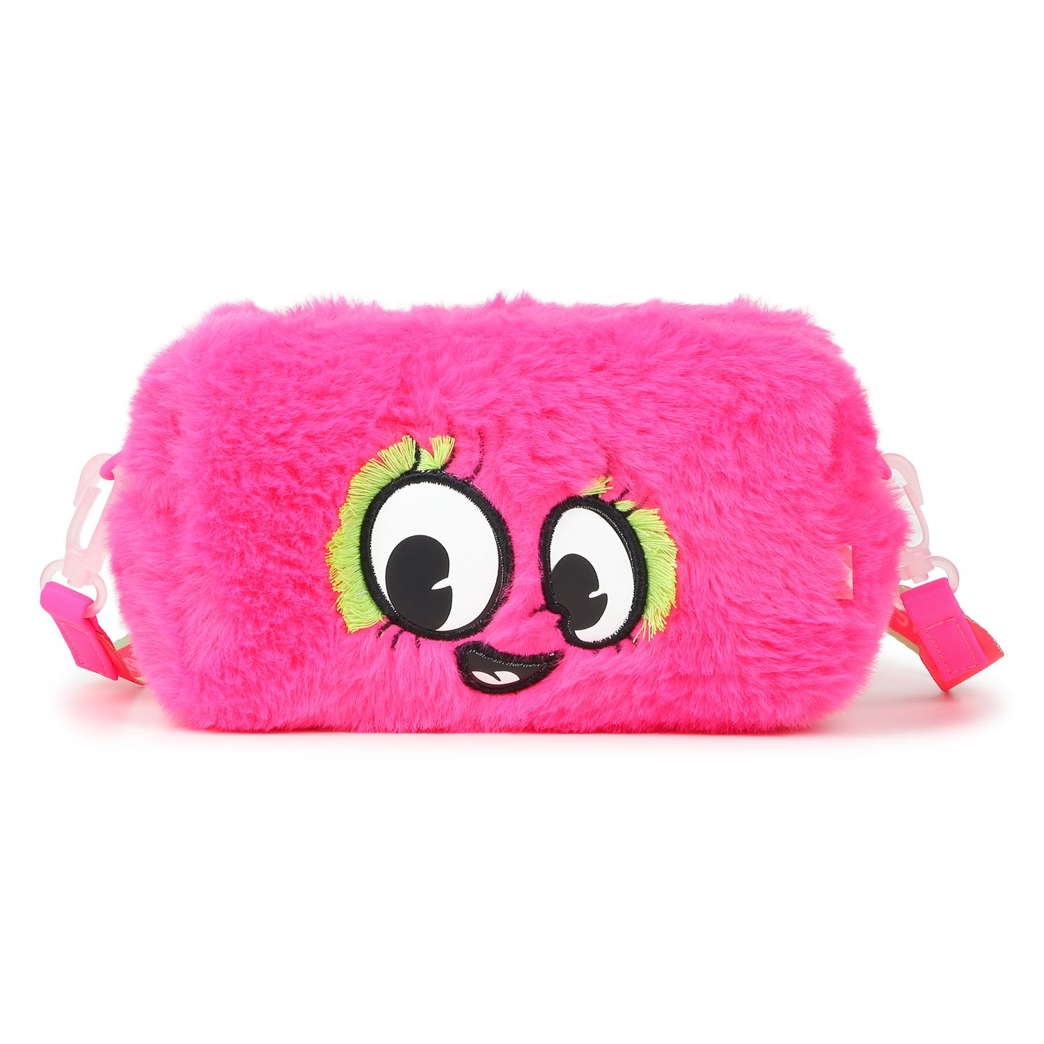BILLIE BLUSH GIRLS FAUX FUR PENCIL CASE WITH FACE