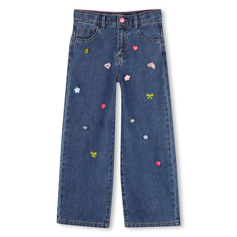 BILLIE BLUSH GIRLS BAGGY JEANS WITH ICONS