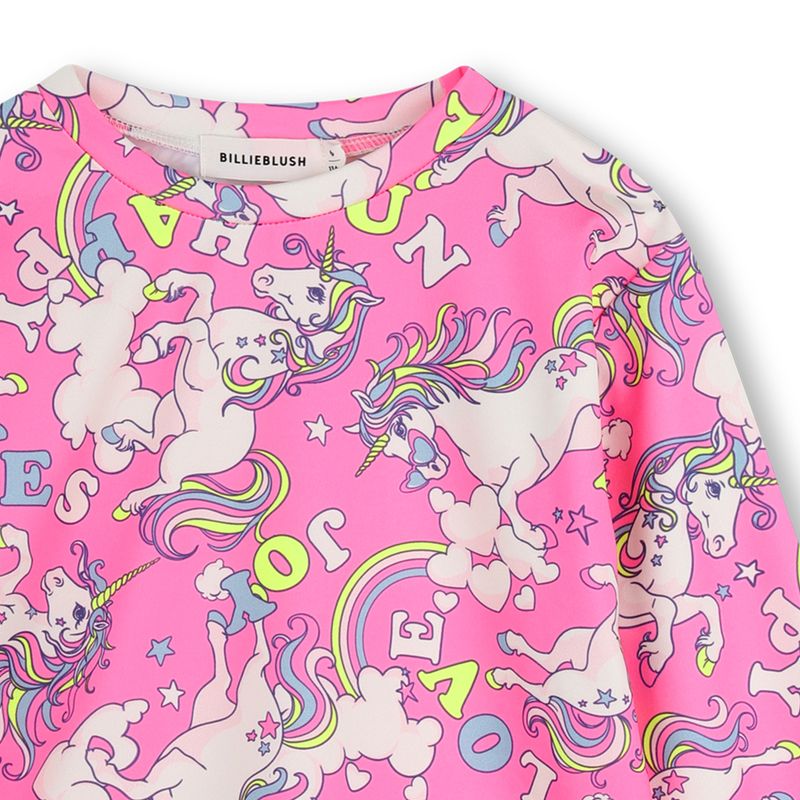 BILLIE BLUSH GIRLS ALLOVER UNICORN PRINT LS TSHIRT