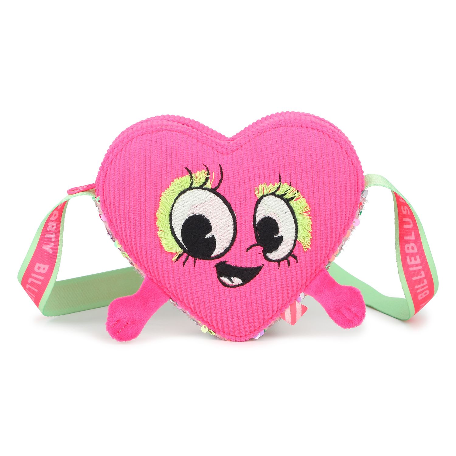 BILLIE BLUSH GIRLS HEART FACE PURSE