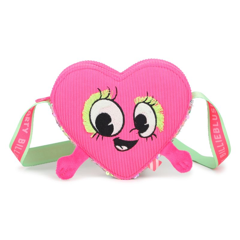 BILLIE BLUSH GIRLS HEART FACE PURSE
