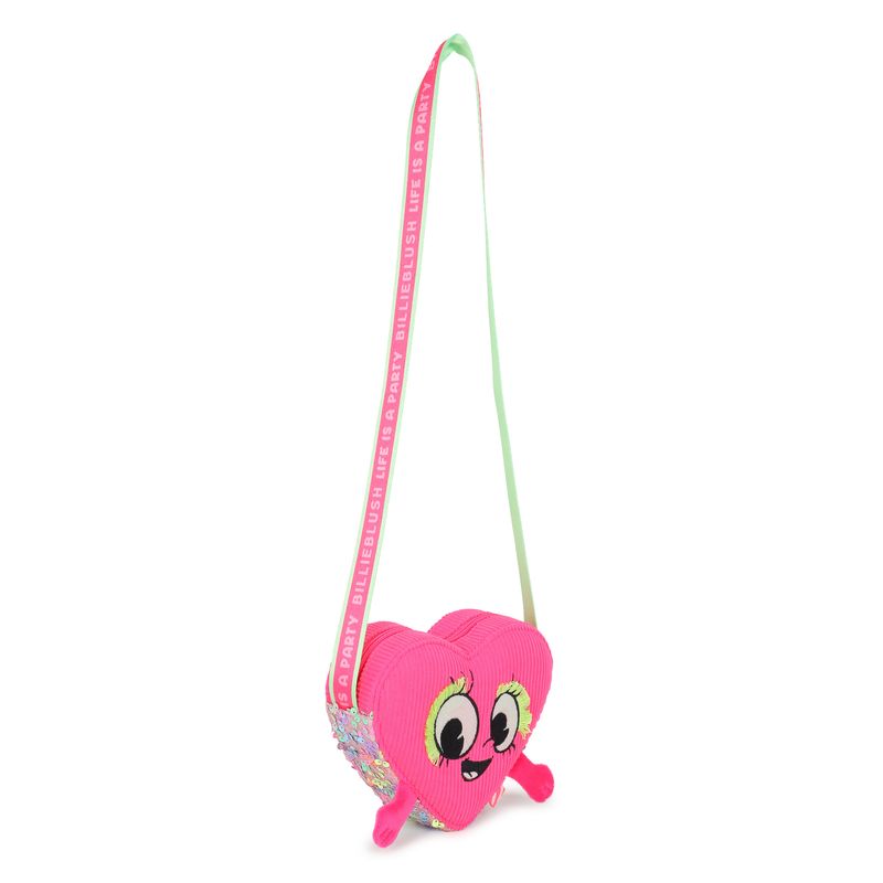 BILLIE BLUSH GIRLS HEART FACE PURSE