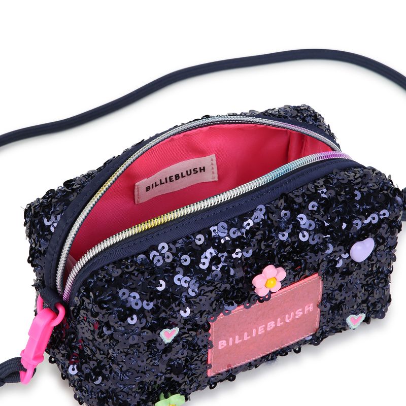 BILLIE BLUSH GIRLS SEQUIN PENCIL CASE WITH CHARMS