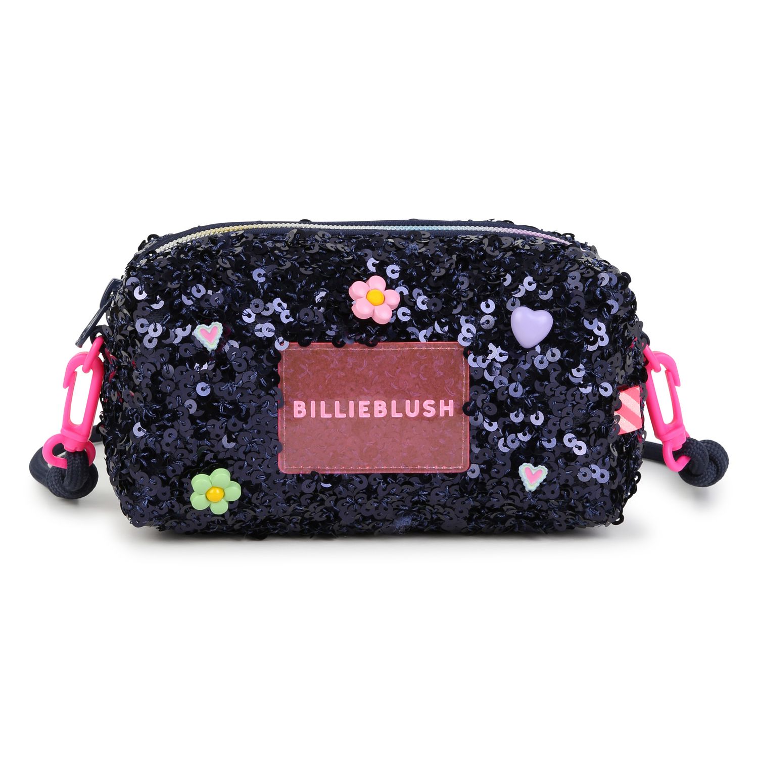 BILLIE BLUSH GIRLS SEQUIN PENCIL CASE WITH CHARMS