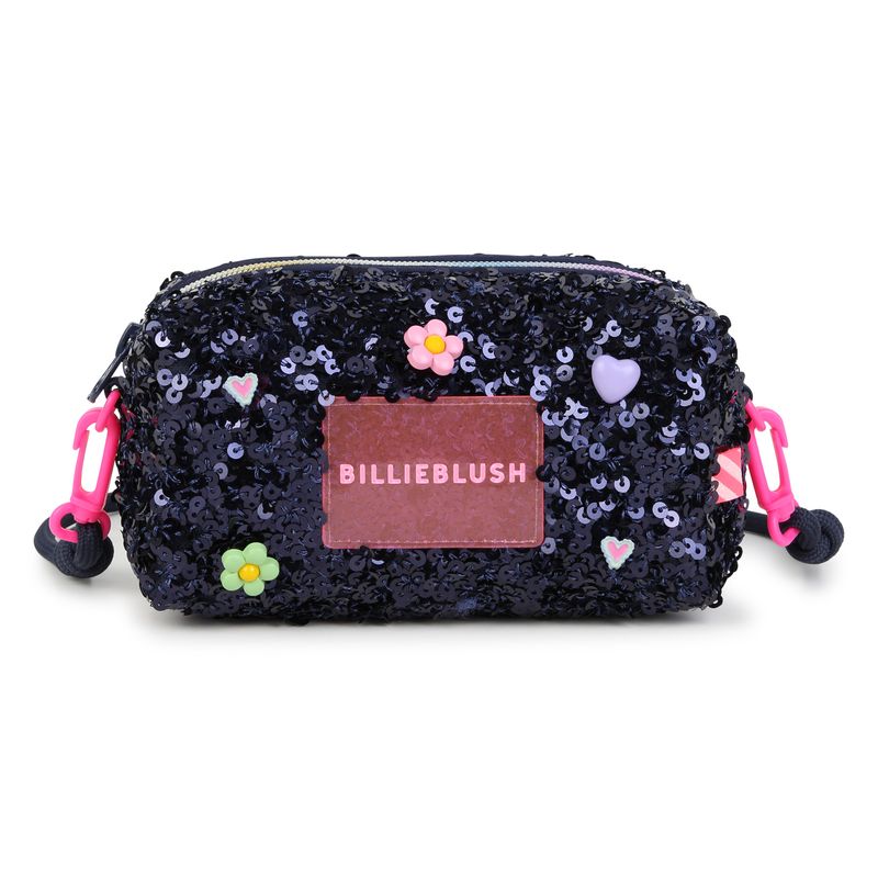 BILLIE BLUSH GIRLS SEQUIN PENCIL CASE WITH CHARMS