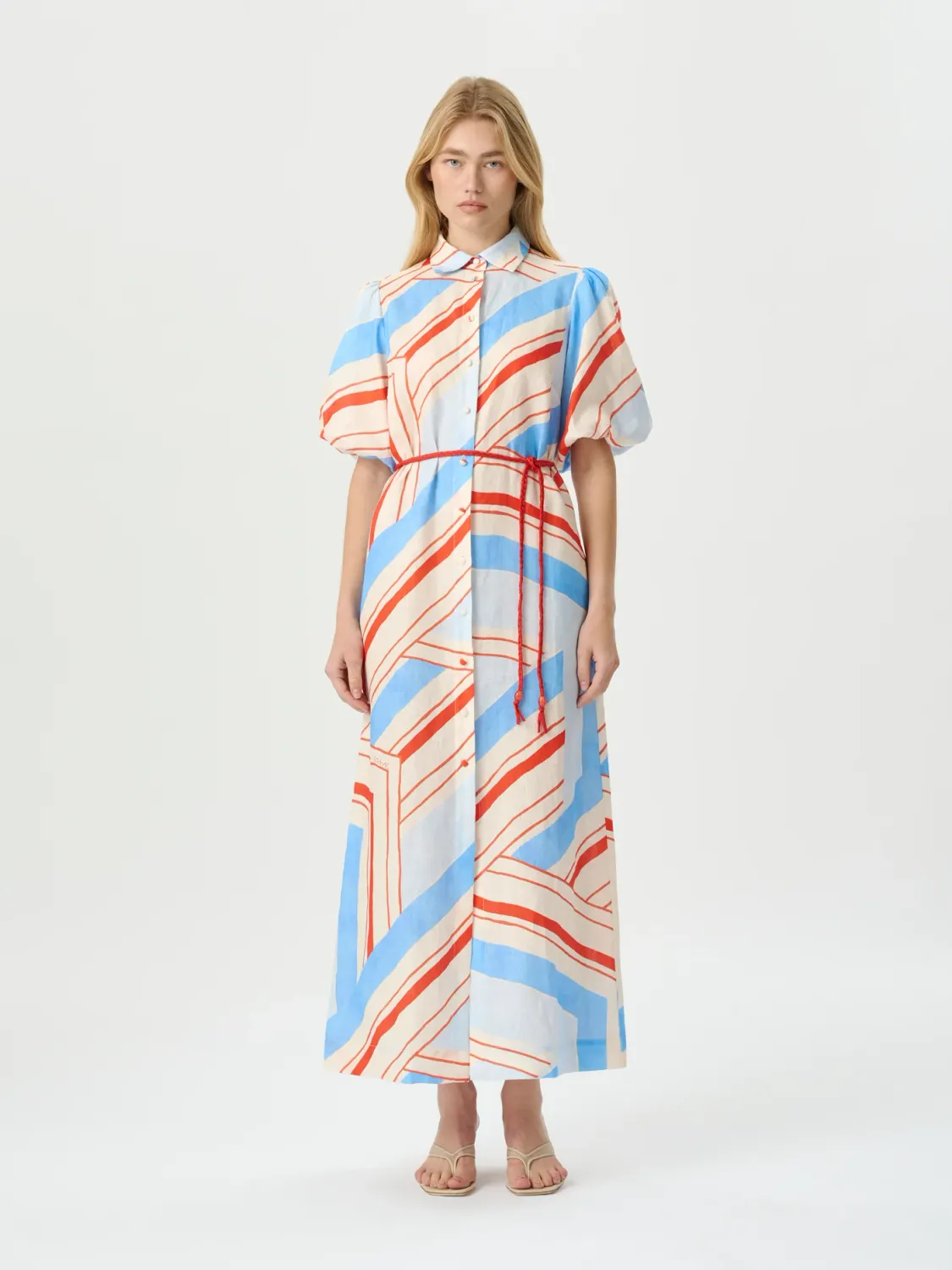 ROAME BERKELEY DRESS FRESCO STRIPE