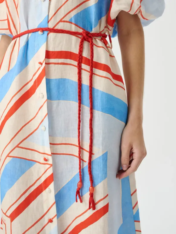 ROAME BERKELEY DRESS FRESCO STRIPE
