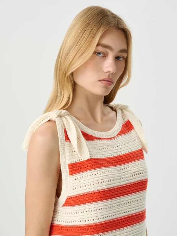 ROAME MANON KNIT DRESS  ROUGE