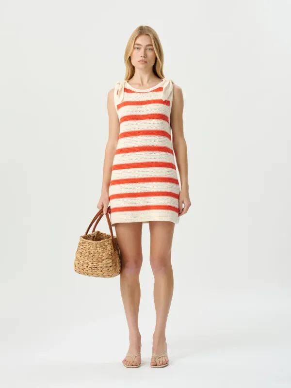 ROAME MANON KNIT DRESS  ROUGE