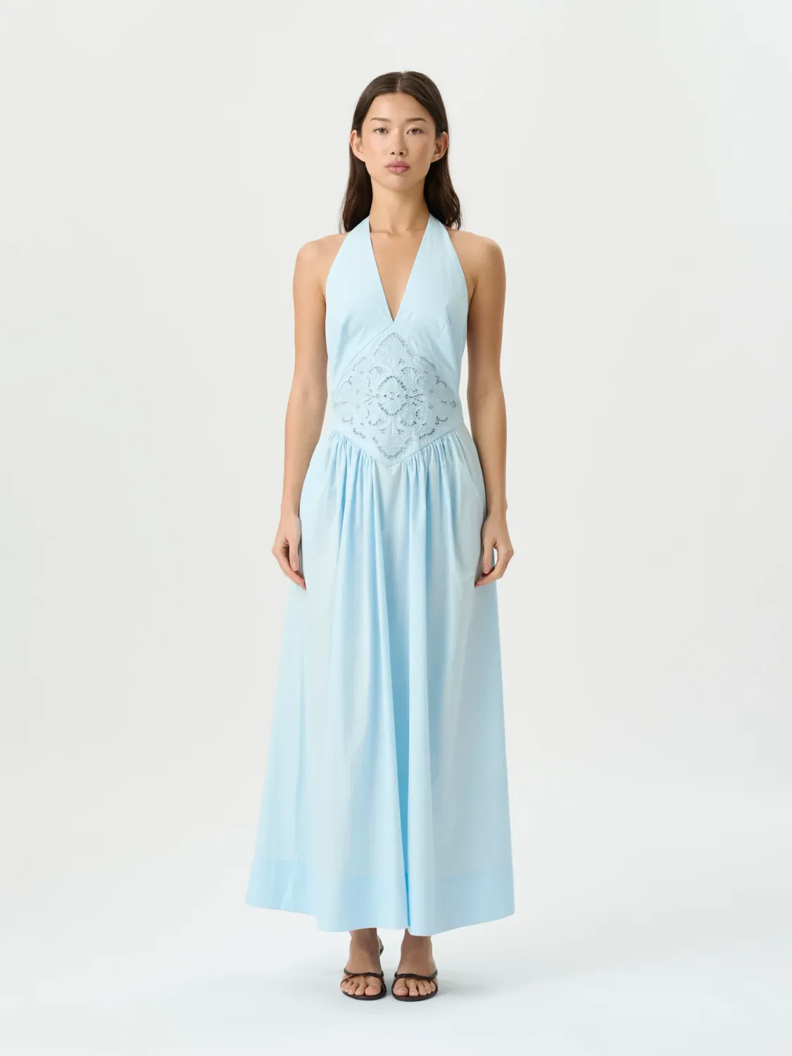 ROAME MADDIE DRESS  POWDER BLUE