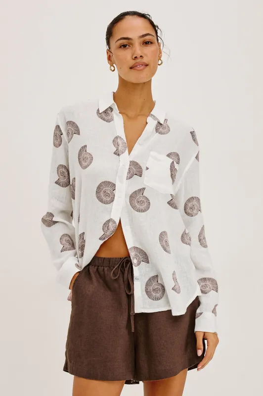 RAILS CHARLI SHIRT SPIRAL SHELLS
