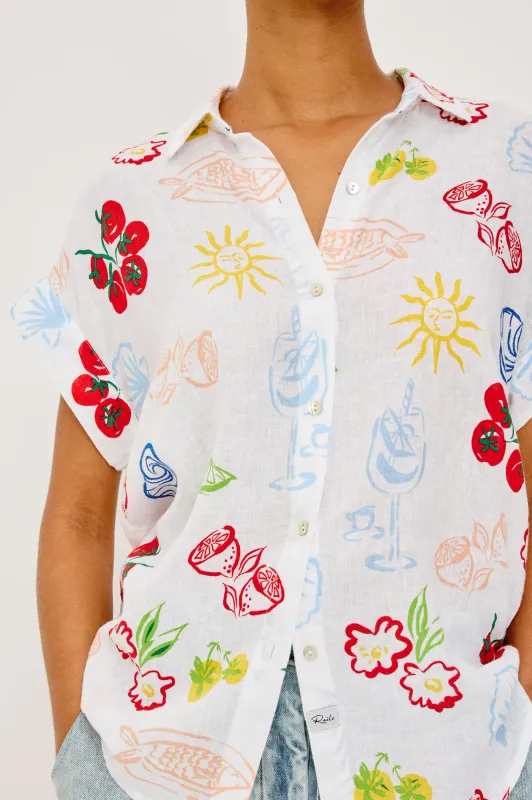 RAILS FARRAH SHIRT WHITE ANTIPASTI