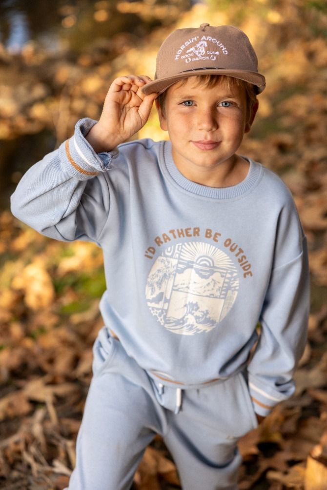 FEATHER 4 ARROW RYDER OUTSIDE SWEATSHIRT CELESTIAL BLUE