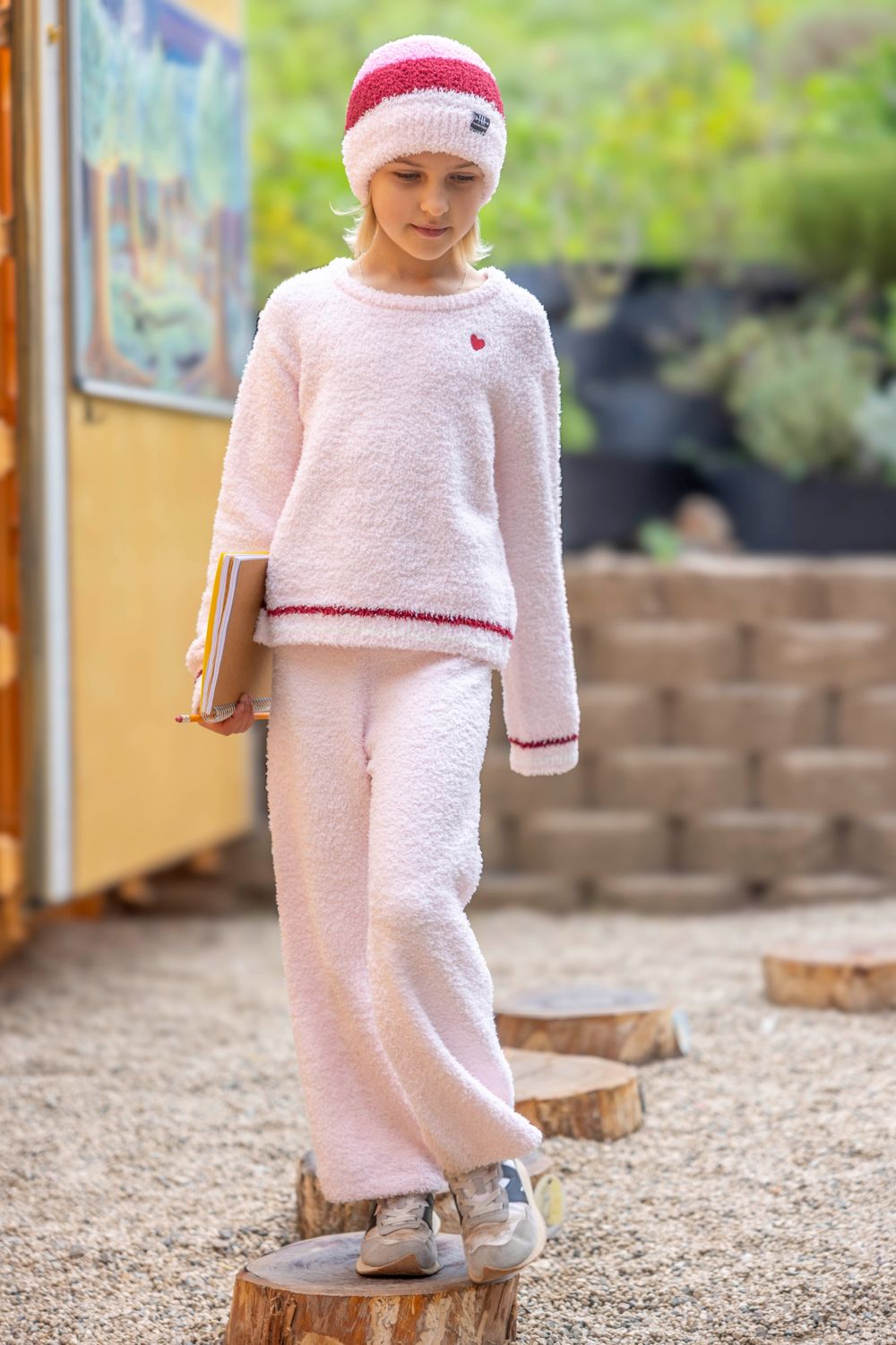 FEATHER 4 ARROW COZIEST PANT PINK MARSHMALLOW