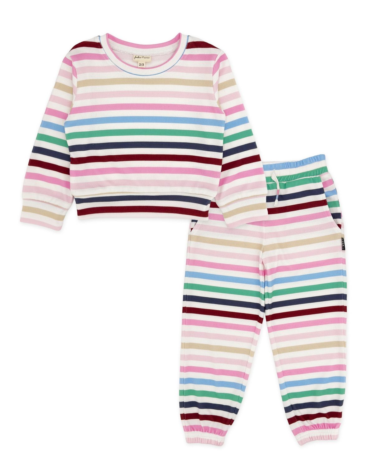 FEATHER 4 ARROW OH SO COZY STRIPE SET MULTI