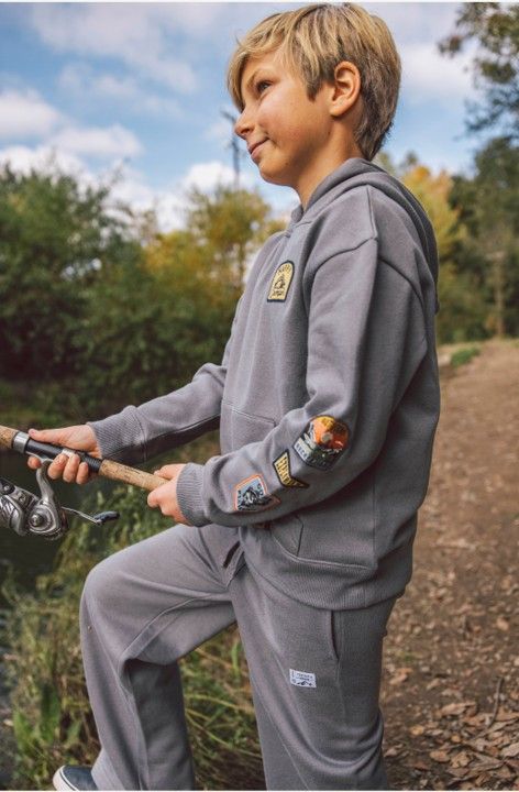 FEATHER 4 ARROW HADLEY PATCH HOODY ASH GREY