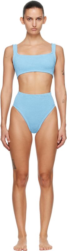 HUNZA G PATRICIA 2 PC BIKINI SKY BLUE
