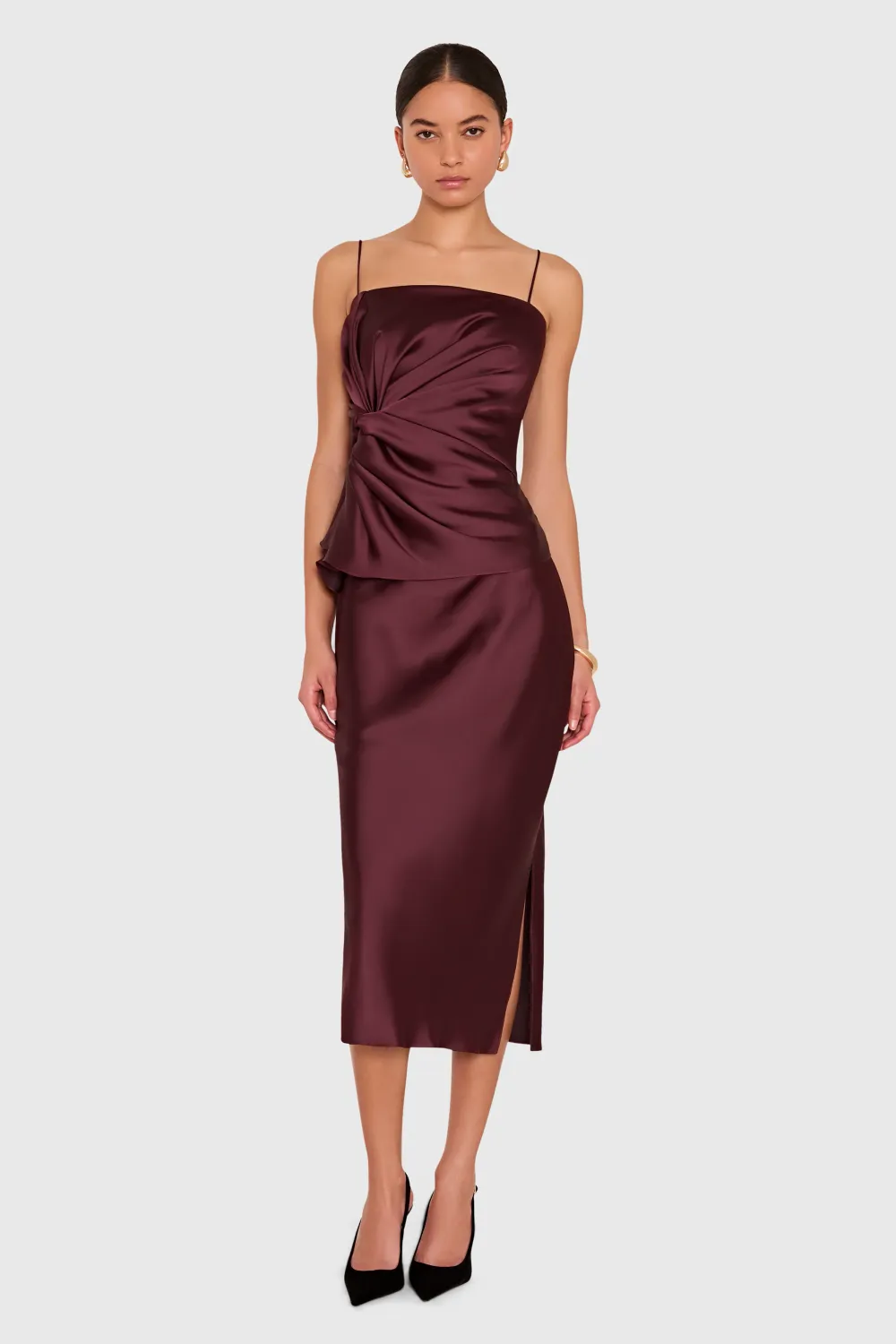 Amanda Uprichard Macy Skirt Oxblood