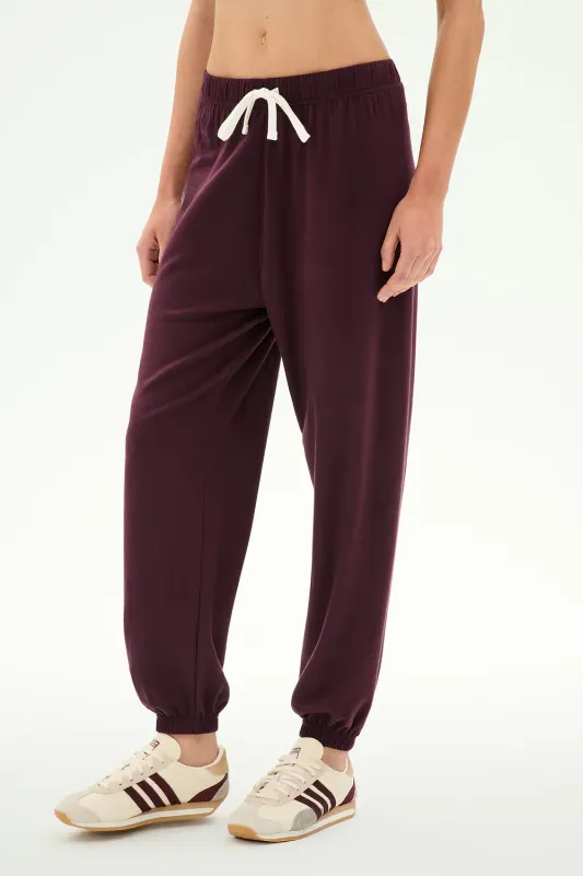 SPLITS 59 ANDIE SWEATPANT DK CHERRY