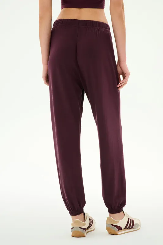 SPLITS 59 ANDIE SWEATPANT DK CHERRY