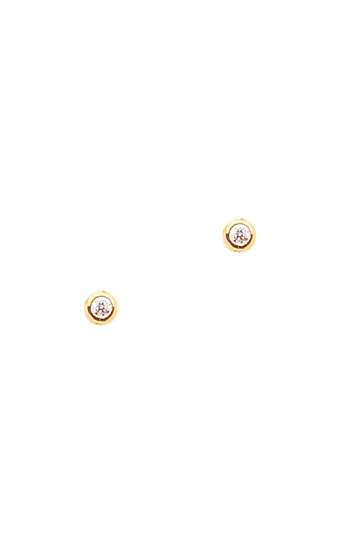Tai Kids Medium Sized Cz Post Gold