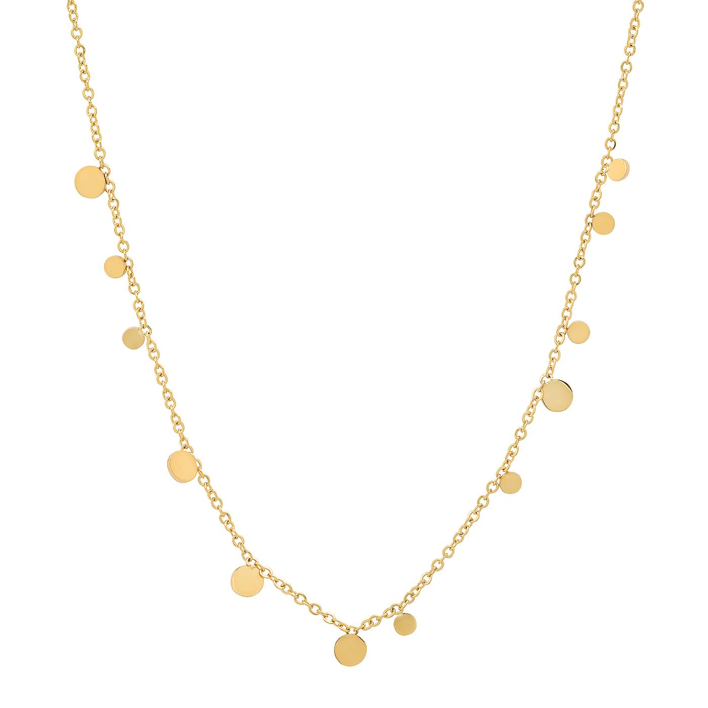 Tai Disc Chain Necklace Gold