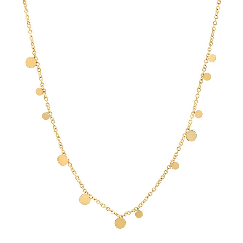 Tai Disc Chain Necklace Gold