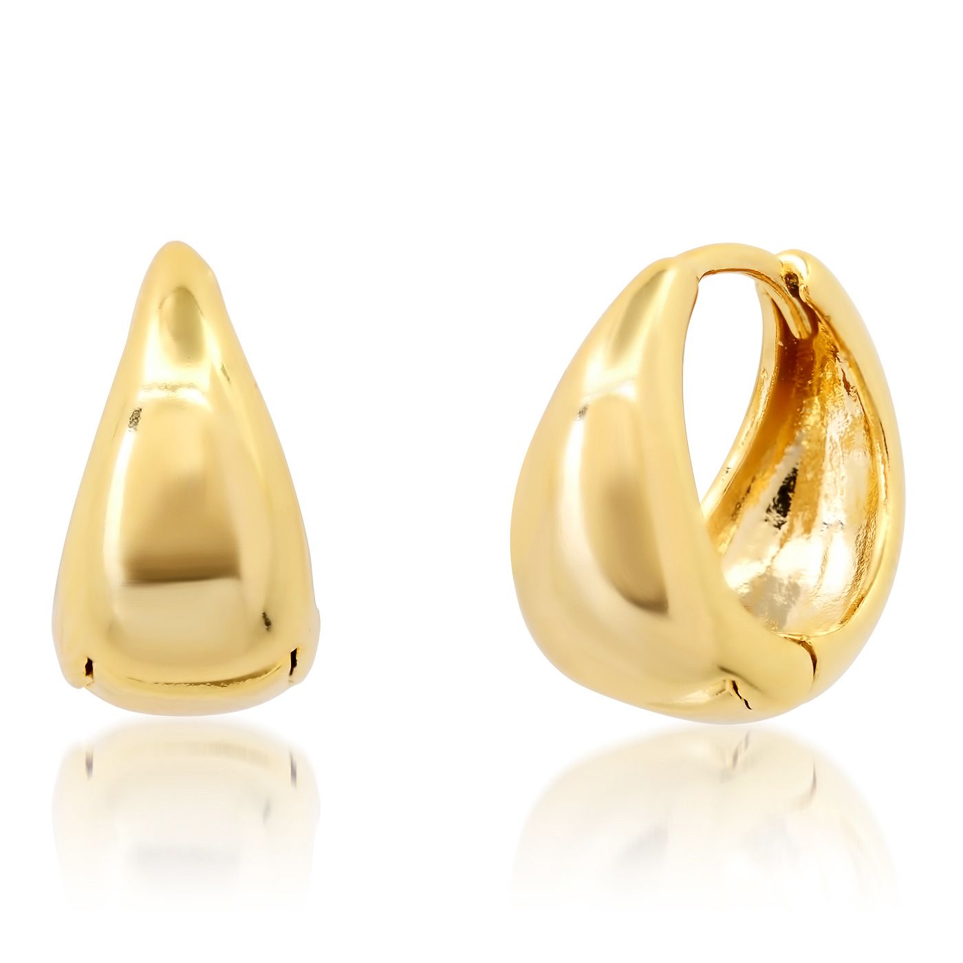 Tai Gold Tapered Huggie Gold