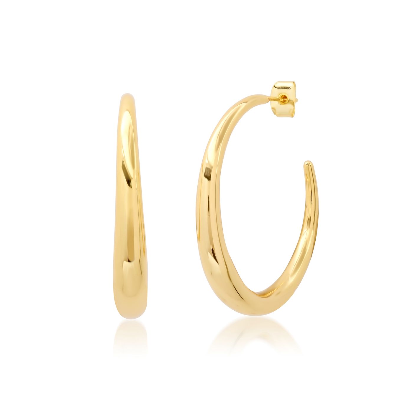 Tai Thin to Thick Gold Hoops Gold