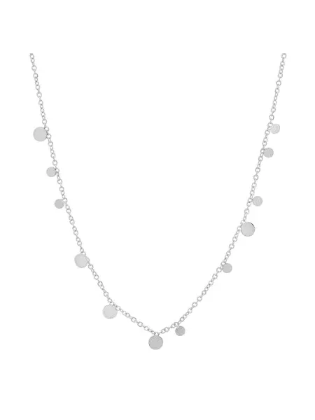 Tai Disc Chain Necklace Silver