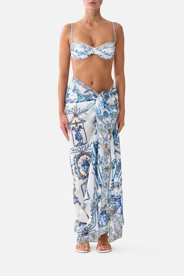 CAMILLA MULTI WEAR LONG SARONG THE PORCELAIN PARLOUR
