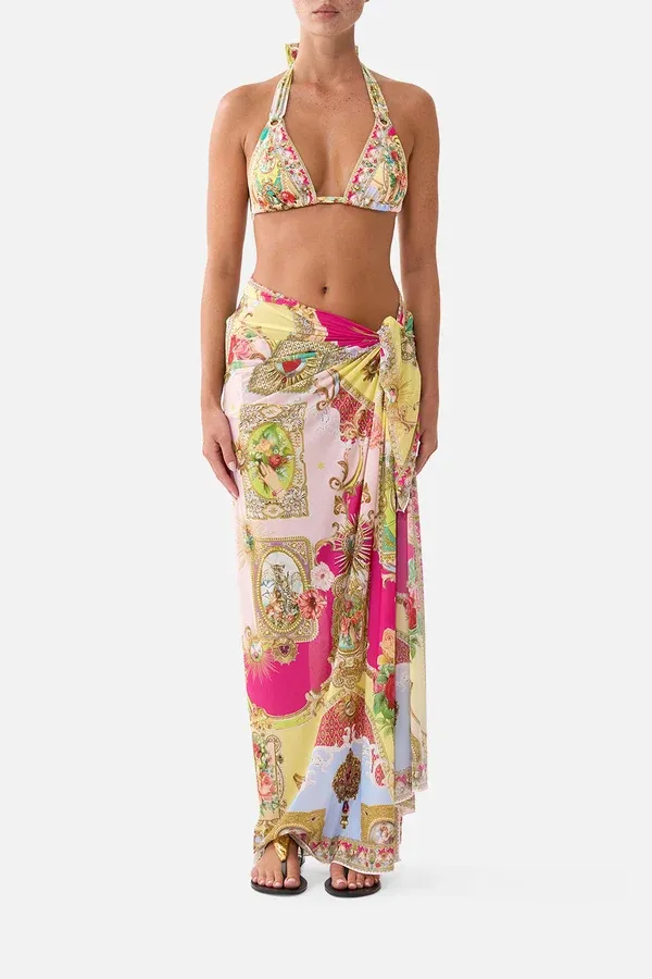 CAMILLA MULTI WEAR LONG SARONG PAINTED PRAYERS