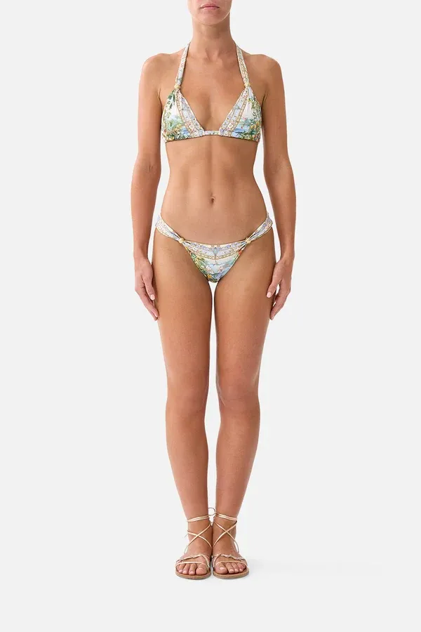 CAMILLA SOFT THICK TIE TRI BIKINI SET W TRIMS SISI SOCIETY