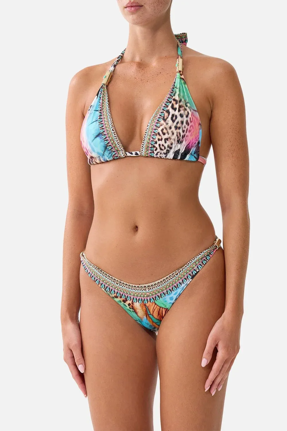 CAMILLA SOFT THICK TIE TRI BIKINI SET W TRIMS BUTTERFLY BOHEMIA