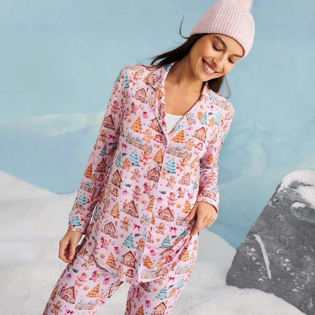 Posh Peanut Ginger And Friends - Women's Luxe Pajama Pant Set