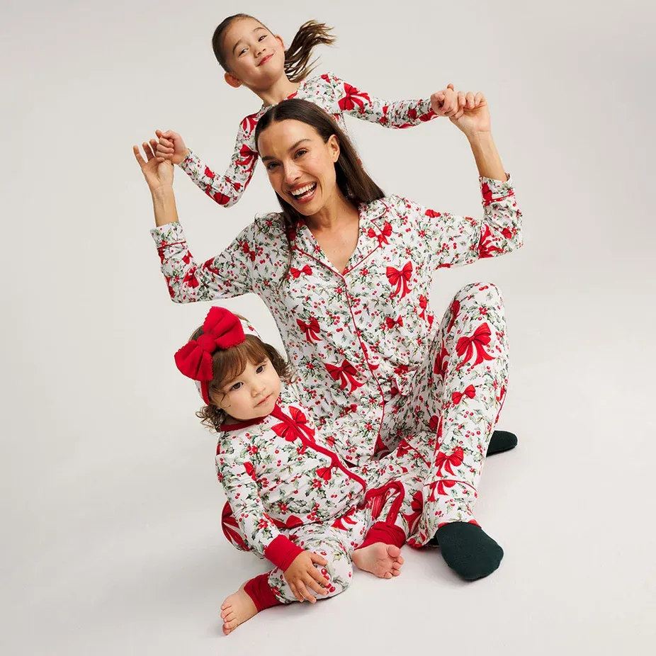 Posh Peanut Happy Holly-days - Women's Luxe Pajama Pant Set