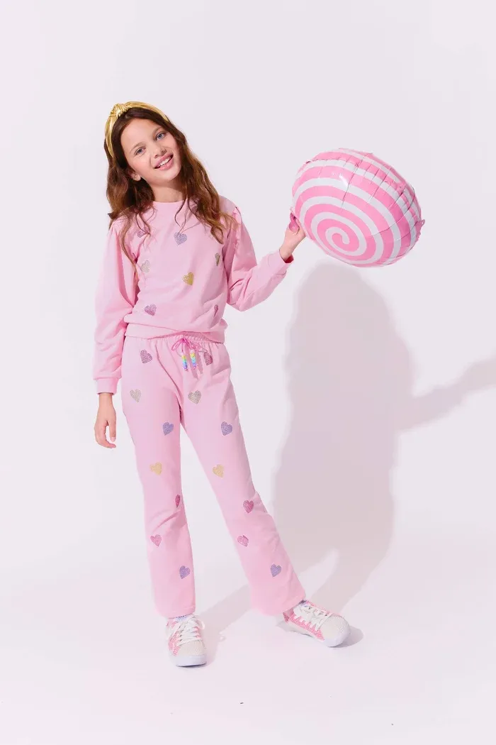 Lola &amp; the Boys Pink-Crystal-Hearts-Set