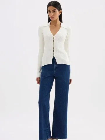 Nude Lucy Odette Knit Top Salt
