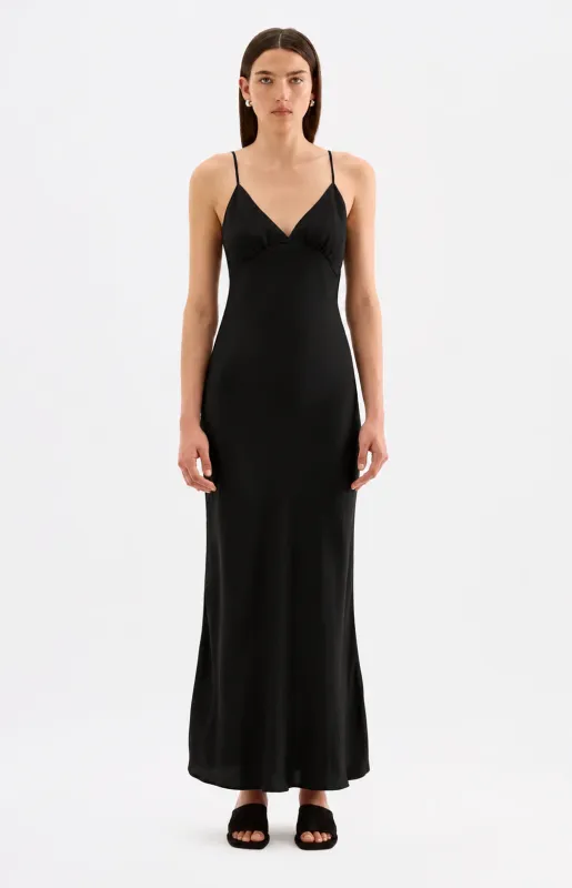 Nude Lucy Tilly Tencel Maxi Dress Black