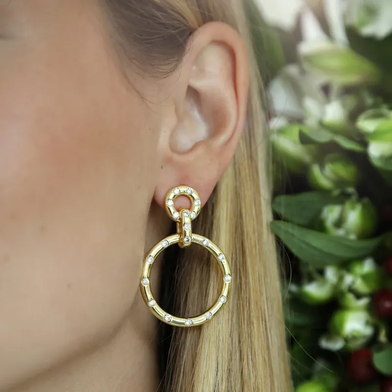 ASHA LIVIA HOOP- WT- 14K
