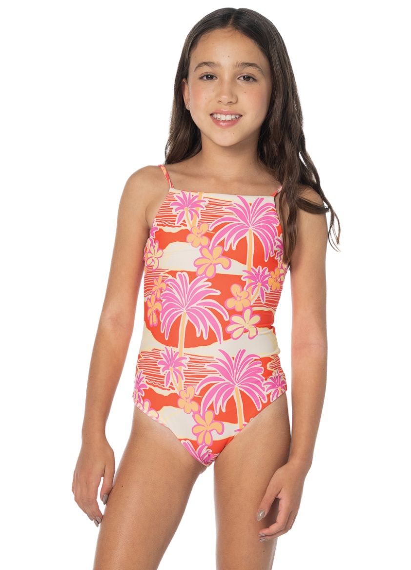 MAAJI HIDDEN LAGOON EAGLE GIRLS SWIMWEAR RED