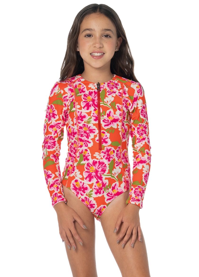 MAAJI UNDER THE PINK MOON MIKU GIRLS SWIMWEAR RED