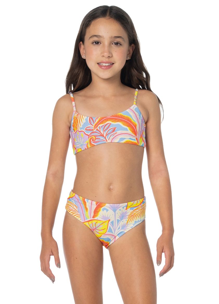 MAAJI TROPIC BURST UTAH GIRLS SWIMWEAR BLUE