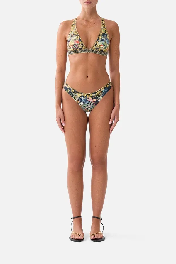 CAMILLA HIGH 2PC BIKINI W/FRONT TRIM PALACE ZOOLOGY