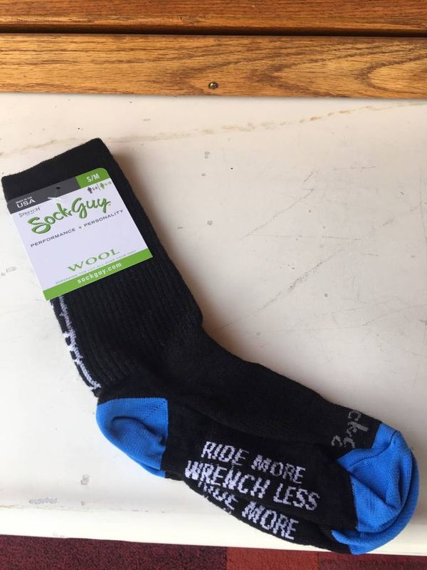 SockGuy Socks -SR Suntour S/M Black